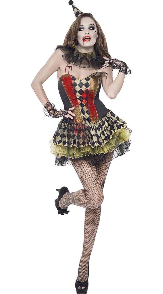 F1966 adult harlequin costume